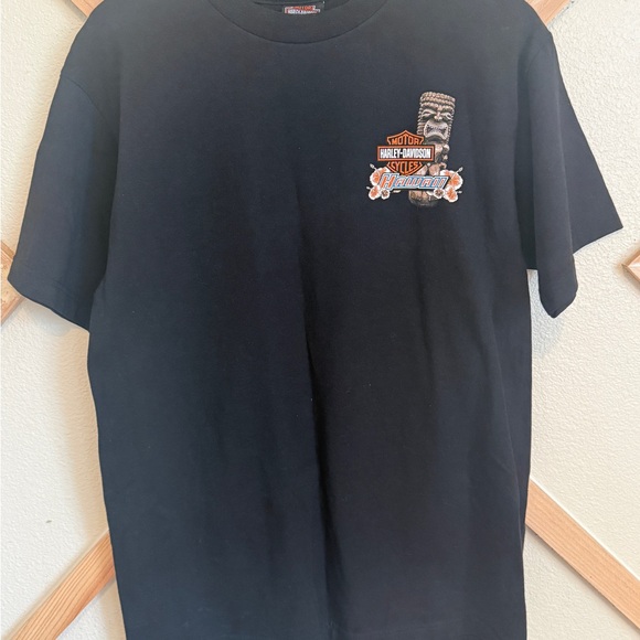 Harley Davidson of Hawaii Ride The Dream T shirt sz M Black Crew Neck Motorcycle - Picture 2 of 6